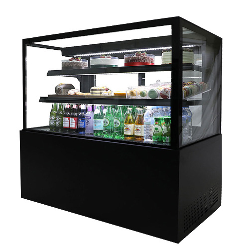 세경 제과쇼케이스 카페 케익 진열 냉장고 사각 뒷문형 블랙 3단 900x650x1200