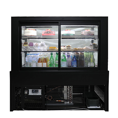 세경 제과쇼케이스 카페 케익 진열 냉장고 사각 뒷문형 블랙 3단 900x650x1200
