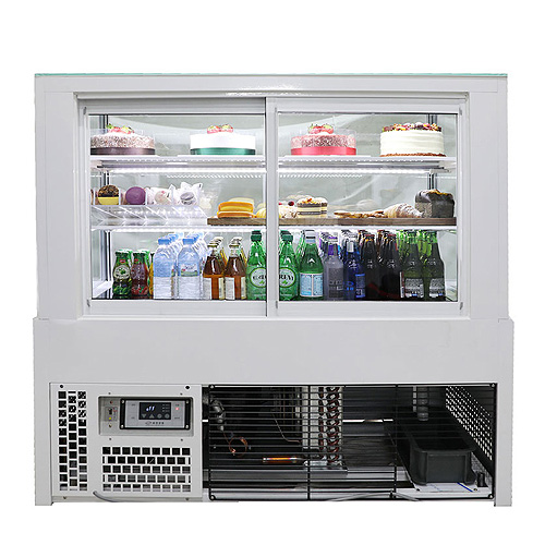 세경 제과쇼케이스 카페 케익 진열 냉장고 사각 뒷문형 화이트 3단 1200x650x1200