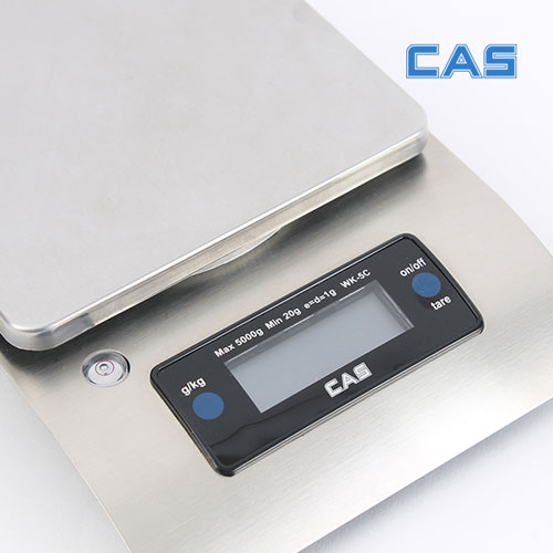 카스 전자저울 디지털 주방저울 이유식 요리용 계량 WK-5A(0.1g-500g)