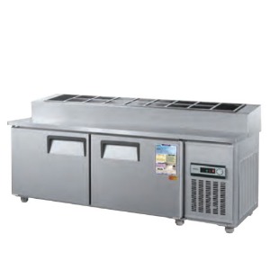 우성 CWS-180RBT-15 업소용 토핑 테이블 냉장고 일반형 직냉식 아날로그 1800x800x1010mm