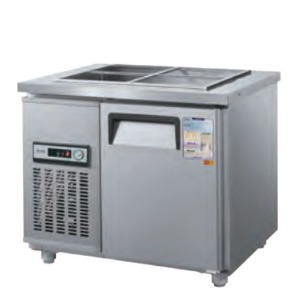 우성 CWS-090RB 업소용 반찬 테이블 냉장고 찬 밧드 일반형 직냉식 아날로그 900x700x800mm