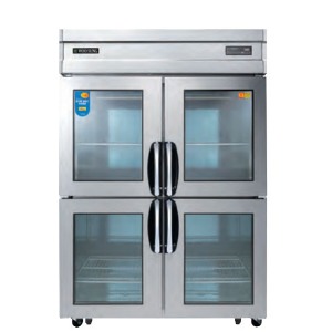 우성 CWSM-1244DR-4G 업소용 냉장고 유리도어 냉장전용 직냉식 디지털 4도어 1260x800x1900mm