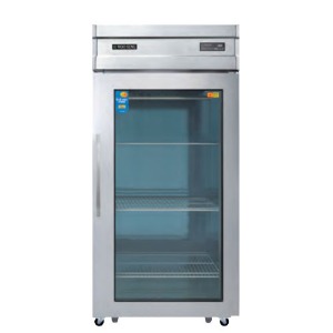 우성 CWSM-830R-1G 업소용 냉장고 유리도어 냉장전용 직냉식 디지털 1도어 850x750x1900mm