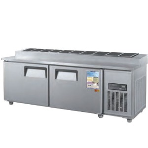 우성 CWSM-180RBT-10 업소용 김밥 테이블 냉장고 일반형 직냉식 디지털 1800x750x870mm