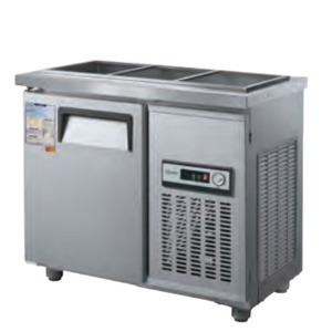 우성 CWS-090RB-D5 업소용 반찬 테이블 냉장고 찬 밧드 일반형 직냉식 아날로그 900x500x800mm