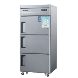 우성 CWSM-832RF 업소용 냉장고 냉동고 30박스 냉장2칸 상냉동1칸 직냉식 디지털 3도어 850x750x1900mm