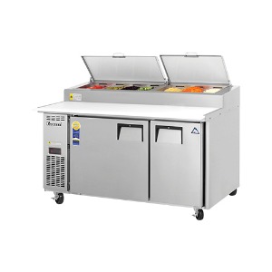 부성 에베레스트 B150P-2RROS-E 업소용 피자 테이블 냉장고 상판작업대 밧드 간냉식 1506x845x1030mm