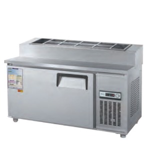 우성 CWS-120RBT-15 업소용 토핑 테이블 냉장고 일반형 직냉식 아날로그 1200x800x1010mm