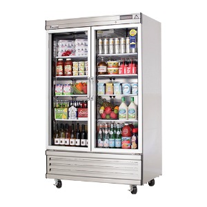 부성 에베레스트 B100BH-2RROS-E 업소용 냉장쇼케이스 기계하부형 2도어 간냉식 1000x803x2028mm