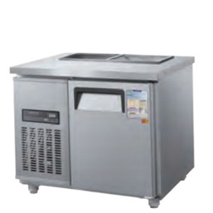 우성 CWSM-090RBT 업소용 반찬 테이블 냉장고 앞작업대 찬 밧드 일반형 직냉식 디지털 900x700x800mm