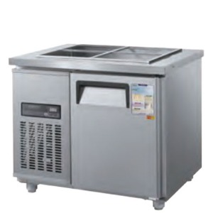 우성 CWSM-090RB 업소용 반찬 테이블 냉장고 찬 밧드 일반형 직냉식 디지털 900x700x800mm