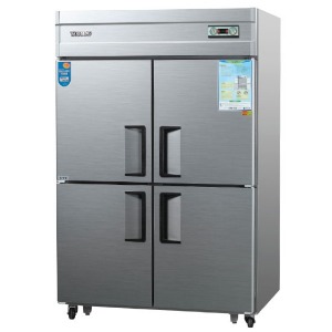 우성 CWS-1243RF 업소용 냉장고 냉동고 45박스 냉장3칸 냉동1칸 직냉식 아날로그 4도어 1260x800x1900mm