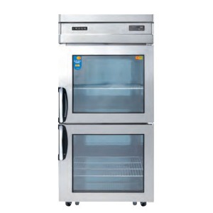 우성 CWSM-830R-2G 업소용 냉장고 유리도어 냉장전용 직냉식 디지털 2도어 850x750x1900mm