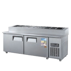 우성 CWSM-180RBT-15 업소용 토핑 테이블 냉장고 일반형 직냉식 디지털 1800x800x1010mm