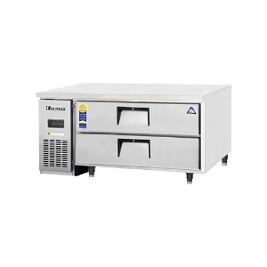 부성 에베레스트 B120CL-2ROOS-E 업소용 낮은 서랍식 테이블 냉장고 간냉식 1206x700x610mm
