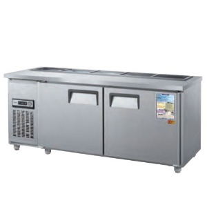 우성 CWS-180RBT 업소용 반찬 테이블 냉장고 앞작업대 찬 밧드 일반형 직냉식 아날로그 1800x700x800mm