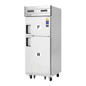 부성 에베레스트 B074-2MOOS-E 업소용 냉장고 냉동고 25박스 냉장1칸 냉동1칸 간냉식 740x803x1910mm