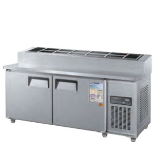 우성 CWSM-150RBT-15 업소용 토핑 테이블 냉장고 일반형 직냉식 디지털 1500x800x1010mm
