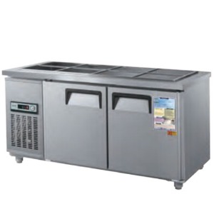 우성 CWS-150RB 업소용 반찬 테이블 냉장고 찬 밧드 일반형 직냉식 아날로그 1500x700x800mm