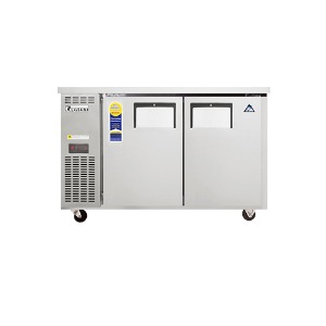 부성 에베레스트 B120B-2RROS-E 업소용 반찬 테이블 찬 밧드 냉장고 간냉식 1200x700x840mm