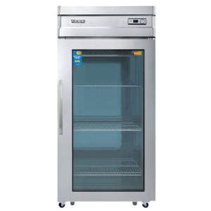 우성 CWS-830R-1G 업소용 냉장고 유리도어 냉장전용 직냉식 아날로그 1도어 850x750x1900mm