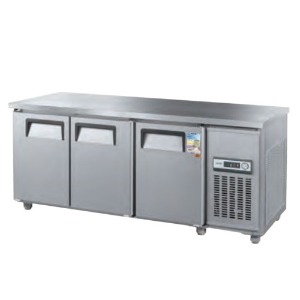 우성 CWS-180RFT-3D 업소용 테이블 냉장고 냉동고 일반형 직냉식 아날로그 3도어 1800x700x800mm