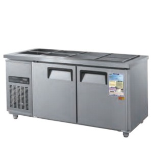 우성 CWSM-150RB 업소용 반찬 테이블 냉장고 찬 밧드 일반형 직냉식 디지털 1500x700x800mm