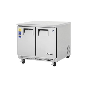 부성 에베레스트 B090CB-2RROS-E 업소용 콜드 테이블 냉장고 기계실 뒷벽타입 간냉식 906x800x855mm
