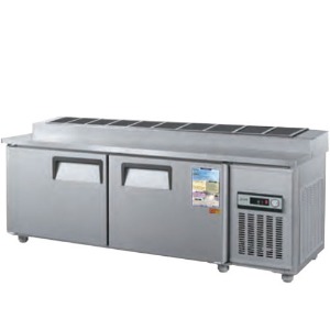 우성 CWS-180RBT-10 업소용 김밥 테이블 냉장고 일반형 직냉식 아날로그 1800x750x870mm