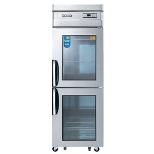 우성 CWS-630R-2G 업소용 냉장고 유리도어 냉장전용 직냉식 아날로그 2도어 627x800x1900mm