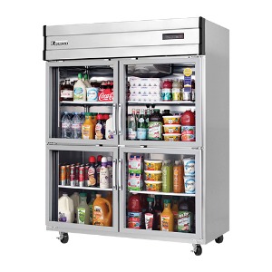 부성 에베레스트 B150H-4RROS-E 업소용 냉장쇼케이스 기계상부형 4도어 간냉식 1500x803x1910mm