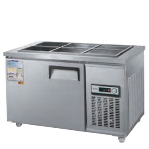 우성 CWS-120RB 업소용 반찬 테이블 냉장고 찬 밧드 일반형 직냉식 아날로그 1200x700x800mm