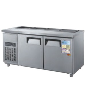 우성 CWSM-150RBT 업소용 반찬 테이블 냉장고 앞작업대 찬 밧드 일반형 직냉식 디지털 1500x700x800mm