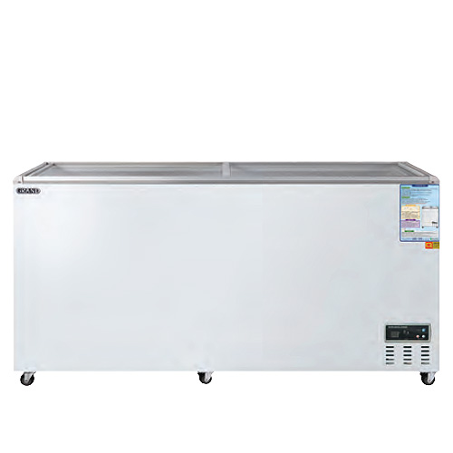 그랜드 우성 CWSM-570FAD 업소용 냉동 쇼케이스 유리 도어 냉동고 평대 아이스크림 냉동 식품 보관 525L 1600x700x870mm