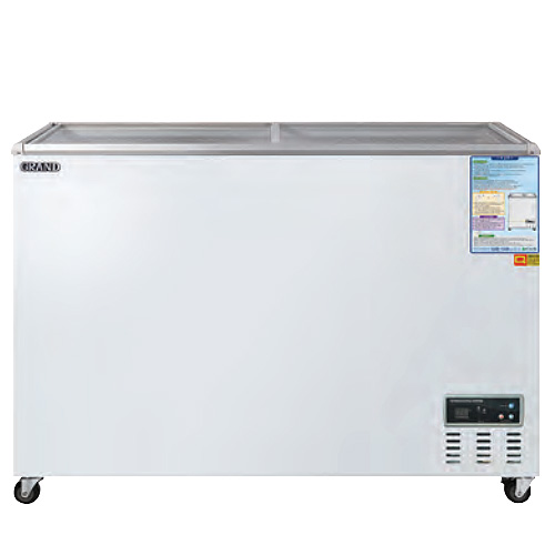 그랜드 우성 CWSM-360FAD 업소용 냉동 쇼케이스 유리 도어 냉동고 평대 아이스크림 냉동 식품 보관 340L 1200x650x870mm