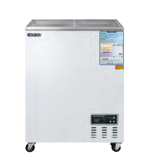 그랜드 우성 CWSM-145FAD 업소용 냉동 쇼케이스 유리 도어 냉동고 평대 아이스크림 냉동 식품 보관 120L 735x525x870mm