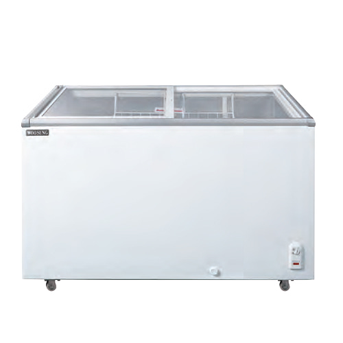 우성 CWSD-310T 업소용 냉동 쇼케이스 유리 도어 냉동고 평대 아이스크림 냉동 식품 보관 310L 1005x670x824mm