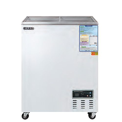 그랜드 우성 CWSM-070FAD 업소용 냉동 쇼케이스 유리 도어 냉동고 평대 아이스크림 냉동 식품 보관 70L 610x450x845mm