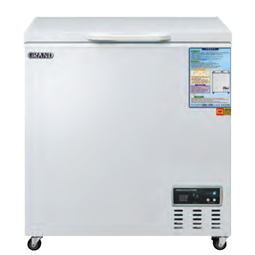 그랜드 우성 CWSM-220FA 업소용 다목적 냉동고 스토커 덮개 커버 아이스크림 냉동 식품 보관 220L 850x650x890mm