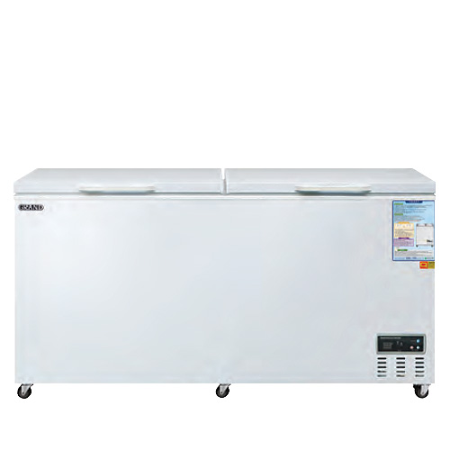 그랜드 우성 CWSM-570FA 업소용 다목적 냉동고 스토커 덮개 커버 아이스크림 냉동 식품 보관 525L 2도어 1600x700x890mm