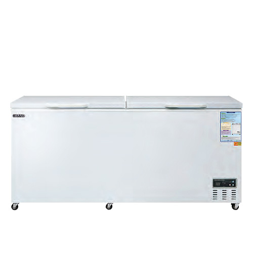 그랜드 우성 CWSM-700FA 업소용 다목적 냉동고 스토커 덮개 커버 아이스크림 냉동 식품 보관 675L 2도어 1800x700x890mm