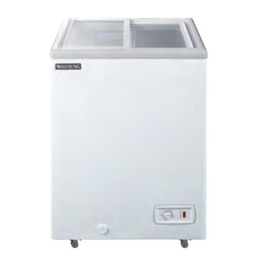 우성 CWSD-100 업소용 냉동 쇼케이스 유리 도어 냉동고 평대 아이스크림 냉동 식품 보관 100L 555x545x825mm