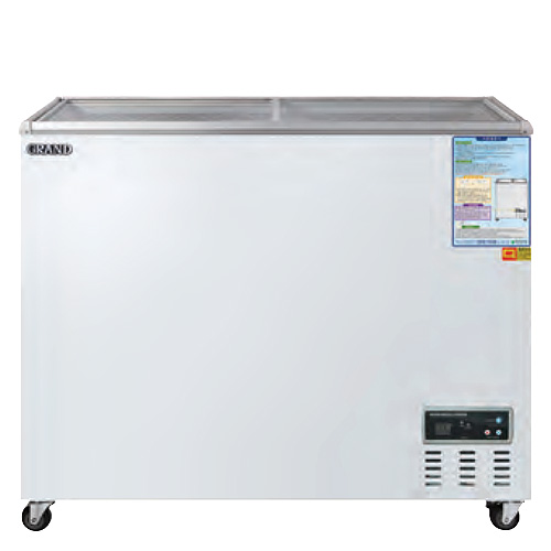 그랜드 우성 CWSM-270FAD 업소용 냉동 쇼케이스 유리 도어 냉동고 평대 아이스크림 냉동 식품 보관 270L 1000x650x870mm